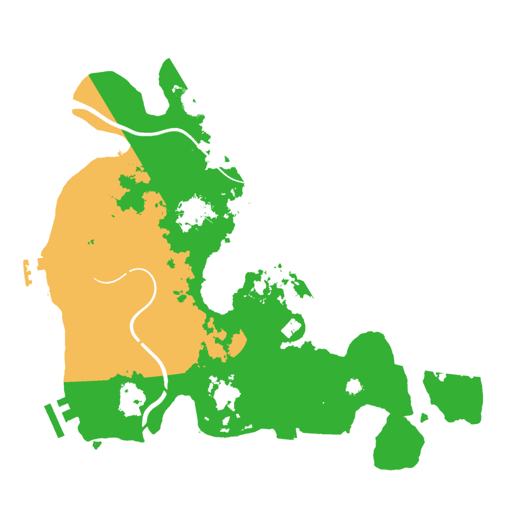 Biome Rust Map: Procedural Map, Size: 3000, Seed: 963161267