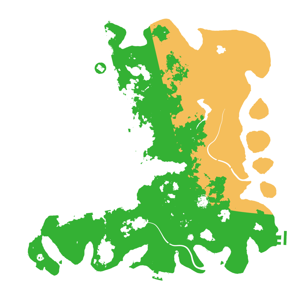 Biome Rust Map: Procedural Map, Size: 4250, Seed: 13909