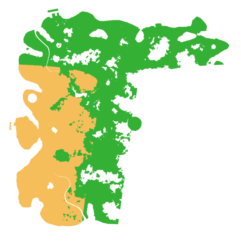Biome Rust Map: Procedural Map, Size: 4600, Seed: 300819134