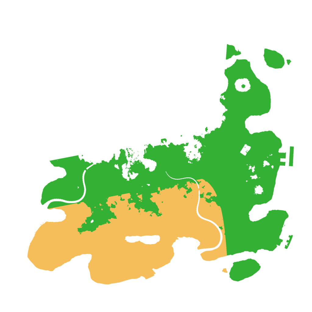 Biome Rust Map: Procedural Map, Size: 3200, Seed: 11572