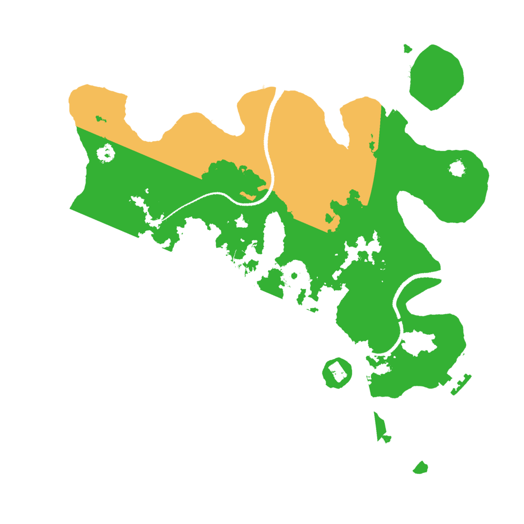 Biome Rust Map: Procedural Map, Size: 3000, Seed: 23352