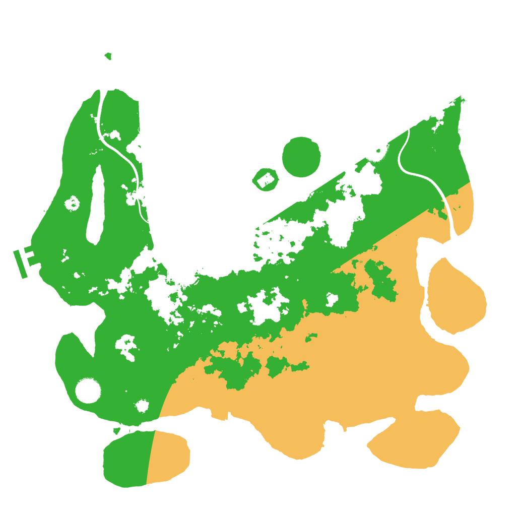 Biome Rust Map: Procedural Map, Size: 3600, Seed: 2068