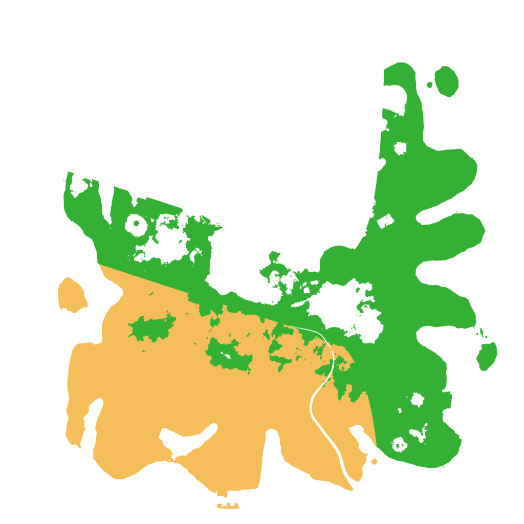 Biome Rust Map: Procedural Map, Size: 3600, Seed: 21101