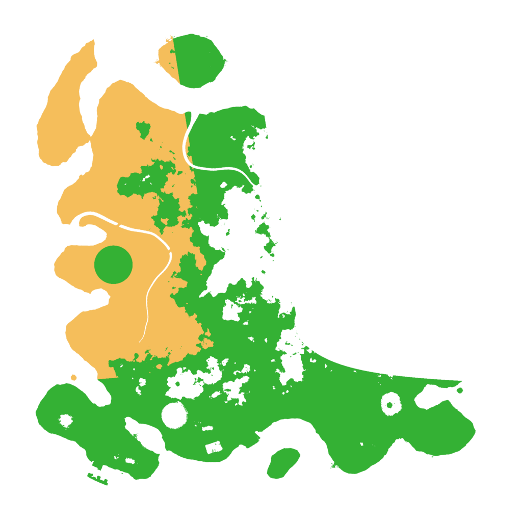 Biome Rust Map: Procedural Map, Size: 3600, Seed: 11101