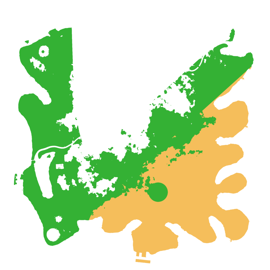 Biome Rust Map: Procedural Map, Size: 3700, Seed: 6656523