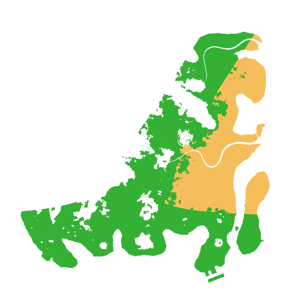 Biome Rust Map: Procedural Map, Size: 3500, Seed: 550064755