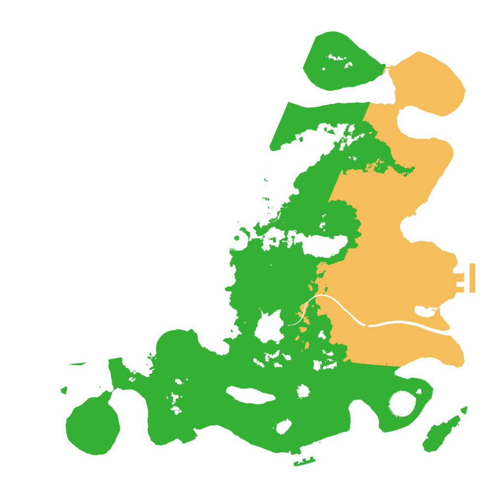 Biome Rust Map: Procedural Map, Size: 3500, Seed: 449985040