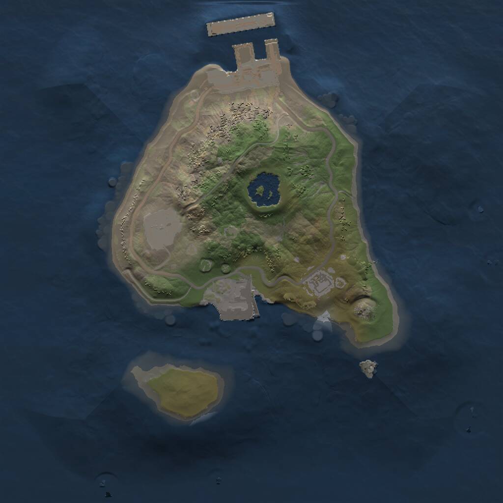 Rust Map: Procedural Map, Size: 1500, Seed: 975622195, 2 Monuments