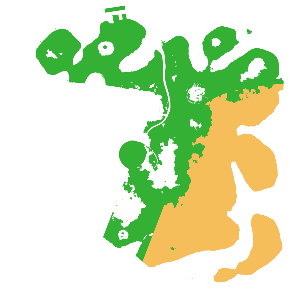 Biome Rust Map: Procedural Map, Size: 3000, Seed: 521790257