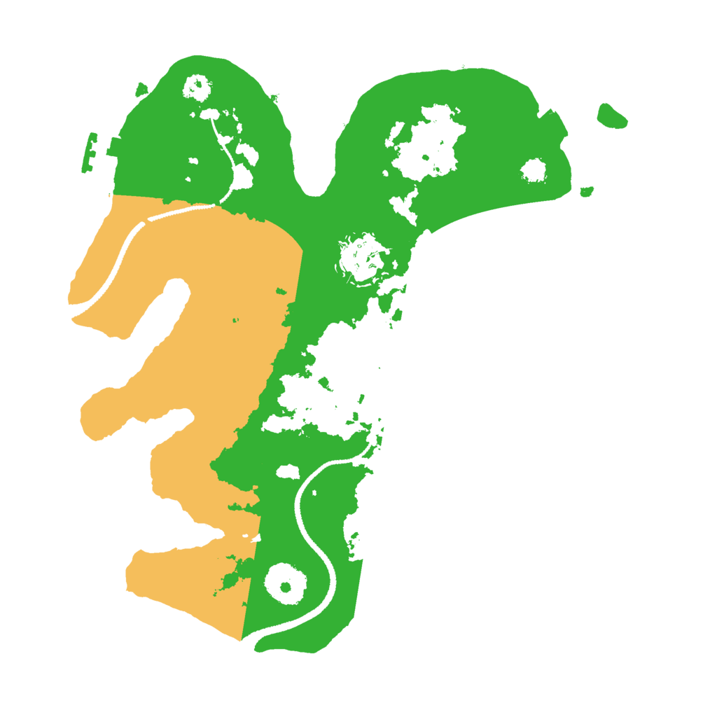 Biome Rust Map: Procedural Map, Size: 2650, Seed: 1042891368