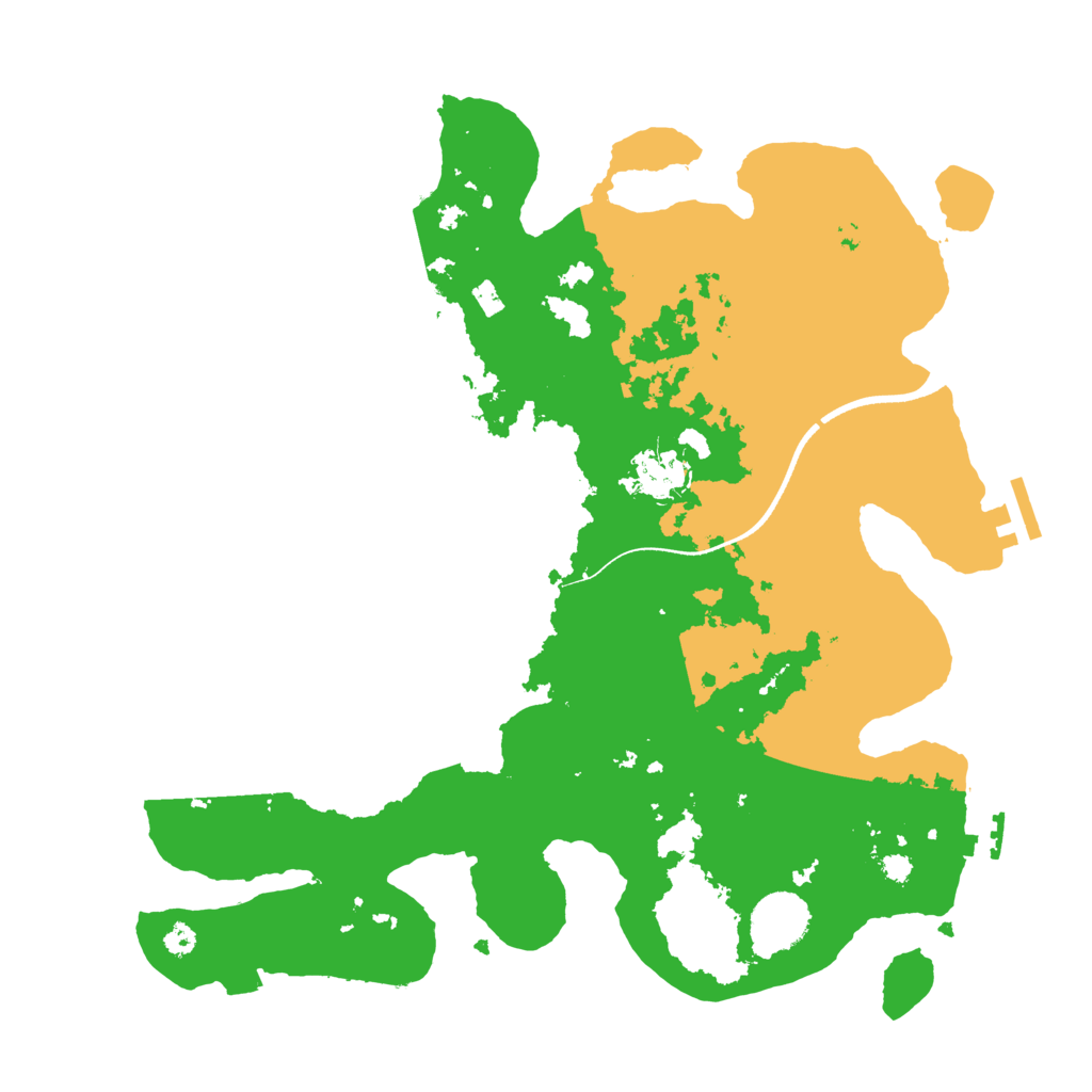 Biome Rust Map: Procedural Map, Size: 3500, Seed: 94622842