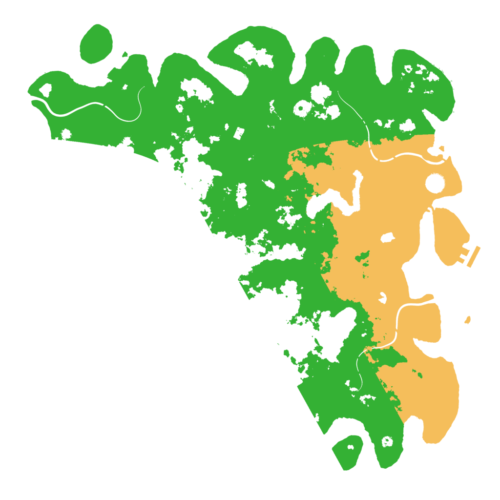 Biome Rust Map: Procedural Map, Size: 4500, Seed: 247077797
