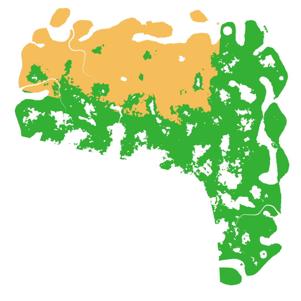Biome Rust Map: Procedural Map, Size: 6000, Seed: 69615650