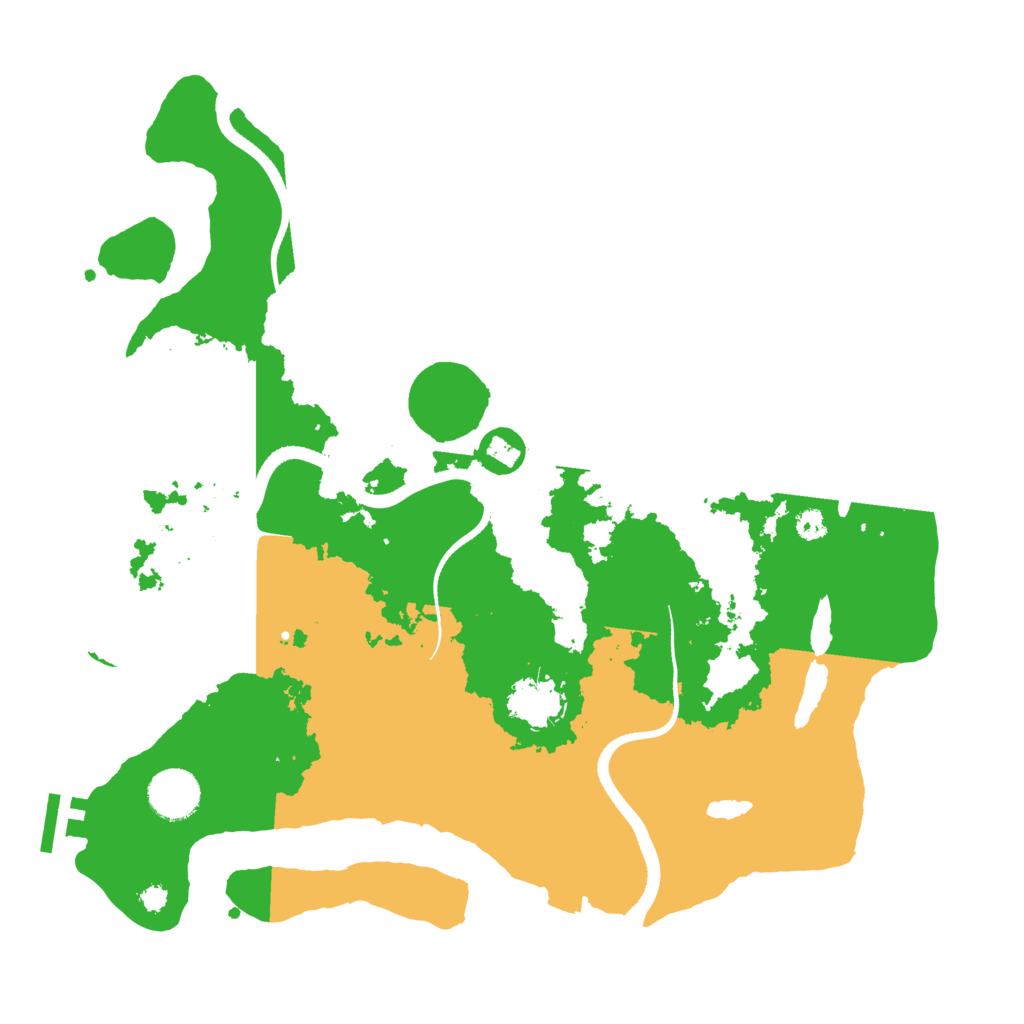 Biome Rust Map: Procedural Map, Size: 3500, Seed: 1259968547