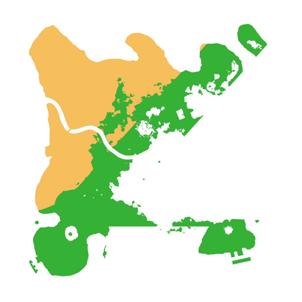 Biome Rust Map: Procedural Map, Size: 3300, Seed: 459599272