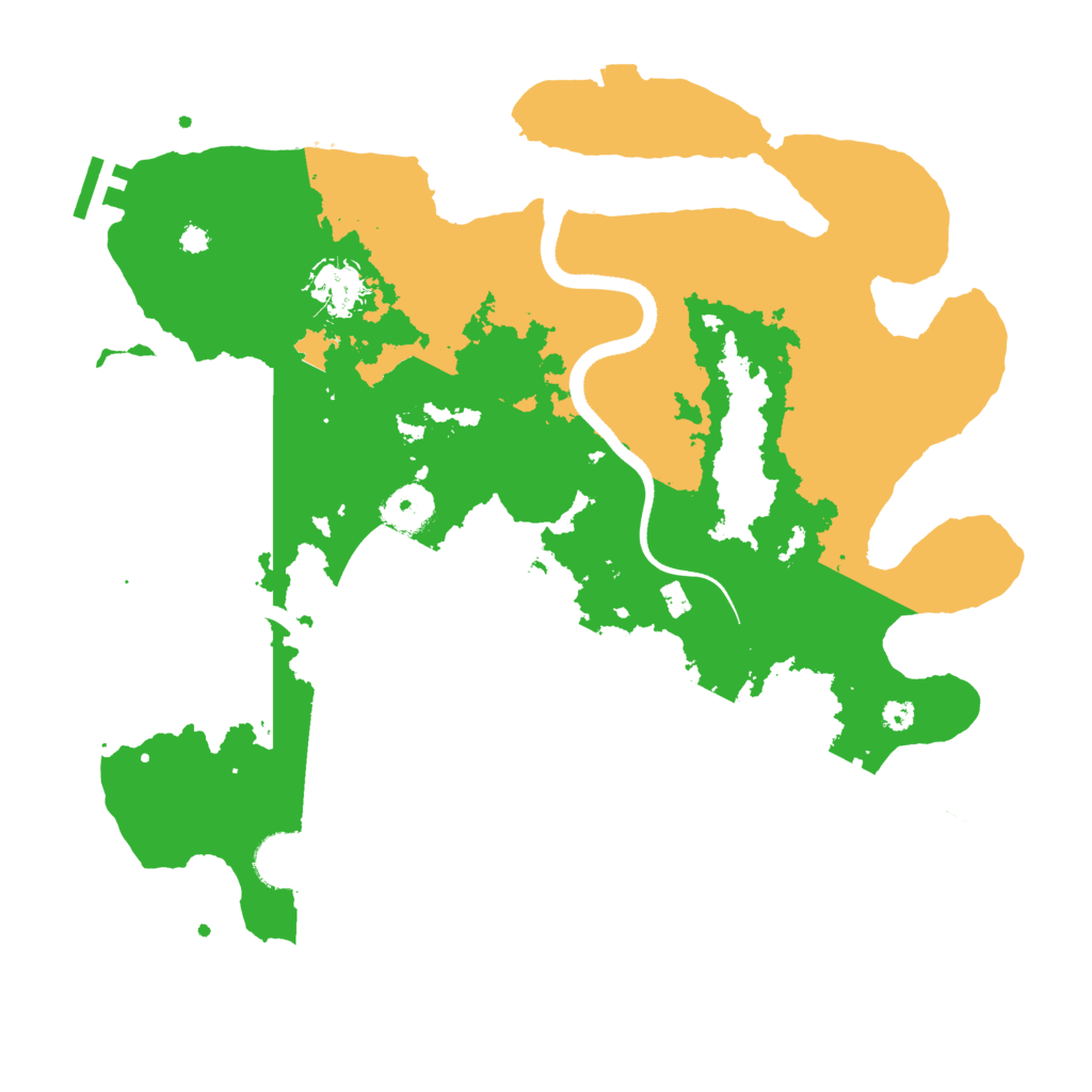 Biome Rust Map: Procedural Map, Size: 3500, Seed: 1060382573