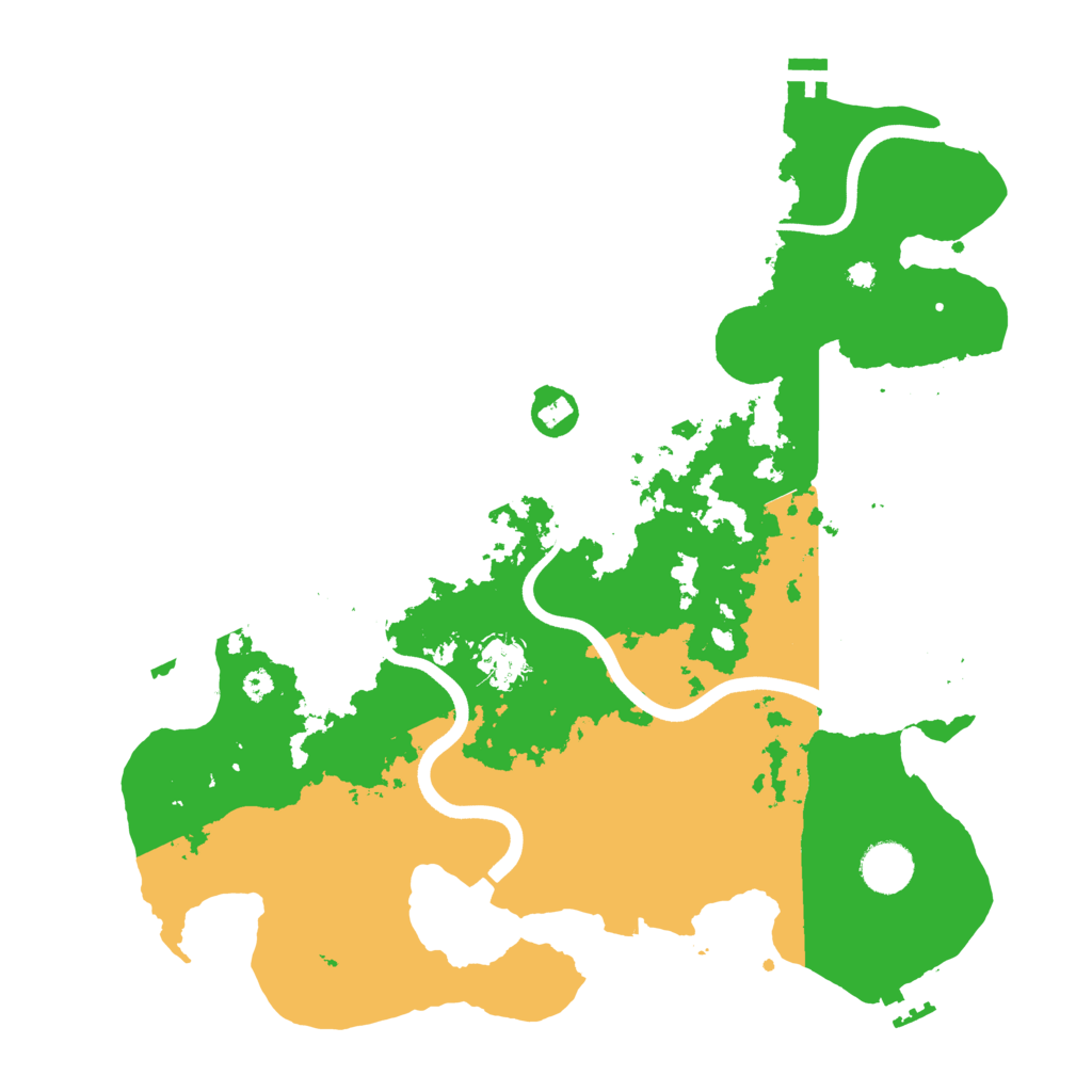 Biome Rust Map: Procedural Map, Size: 3700, Seed: 665448553