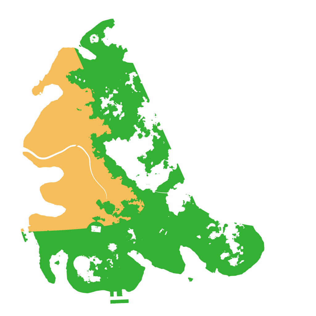 Biome Rust Map: Procedural Map, Size: 3500, Seed: 1709377387