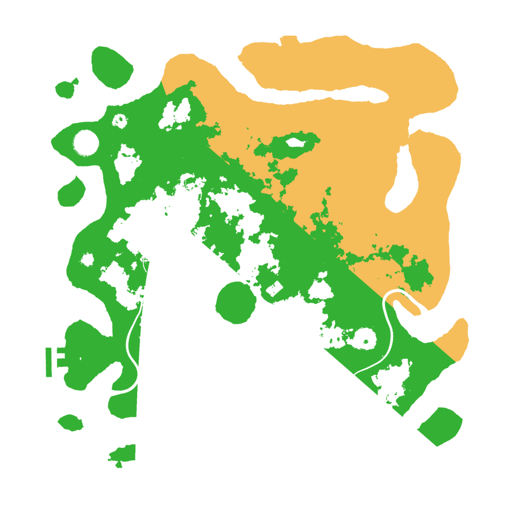 Biome Rust Map: Procedural Map, Size: 3500, Seed: 1918411066