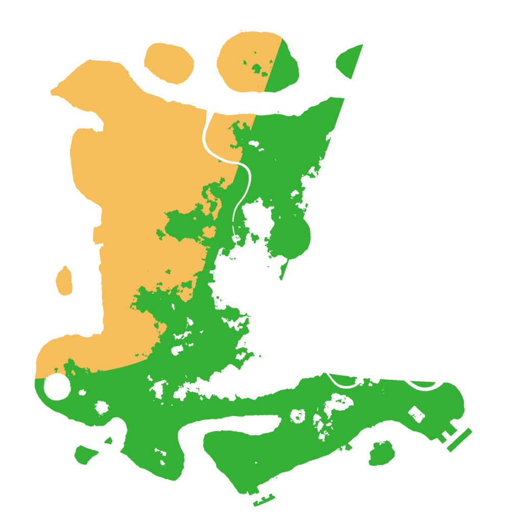 Biome Rust Map: Procedural Map, Size: 3500, Seed: 628329168