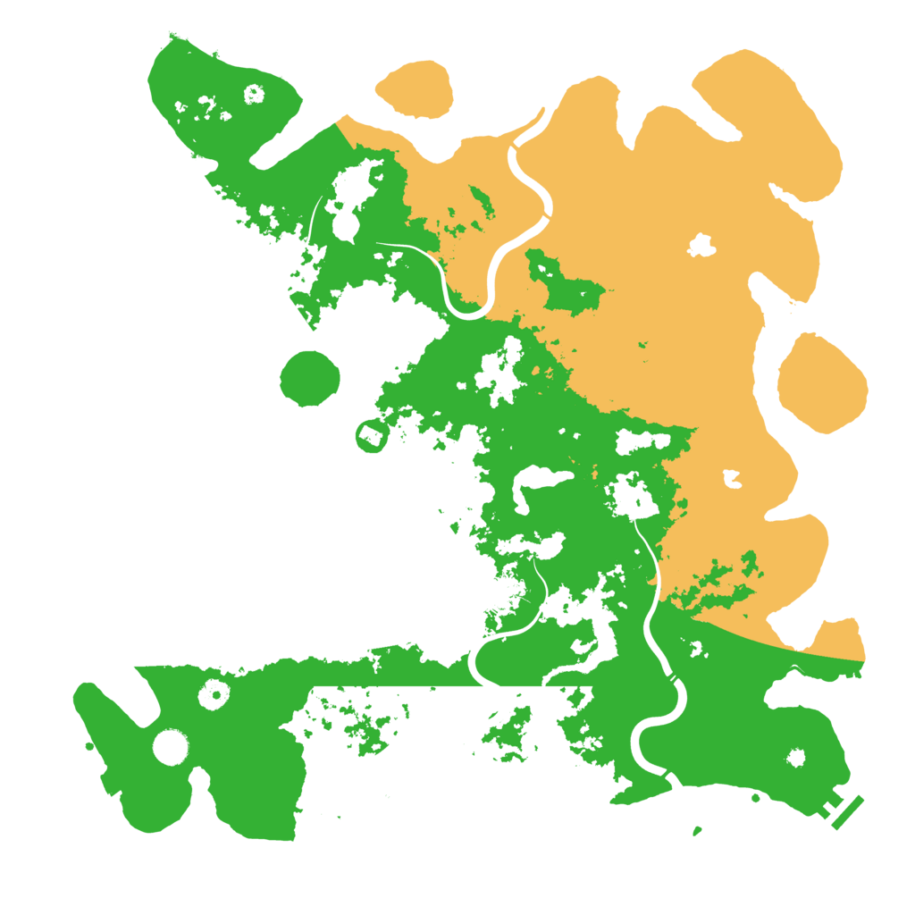 Biome Rust Map: Procedural Map, Size: 4500, Seed: 909853788