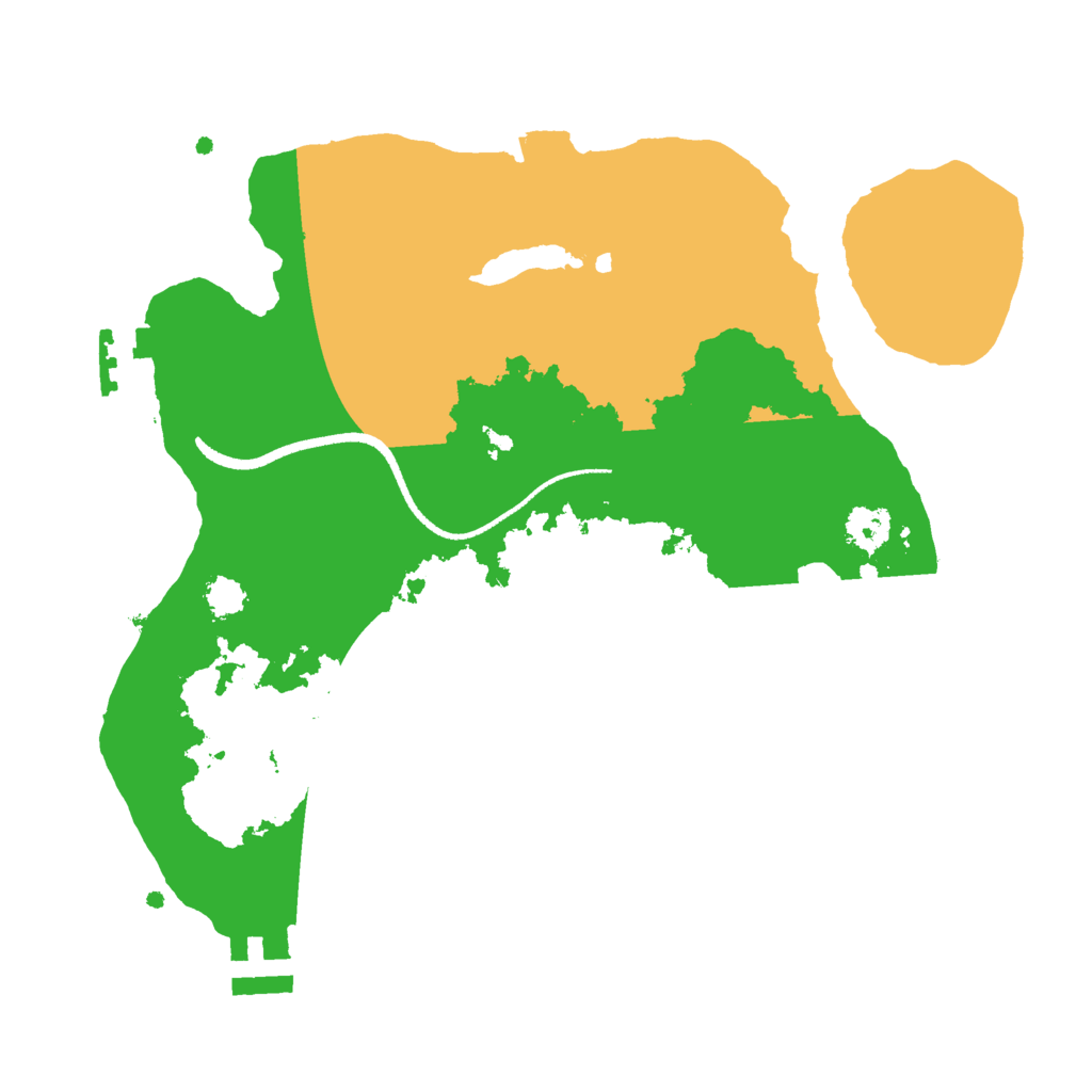 Biome Rust Map: Procedural Map, Size: 2500, Seed: 810725
