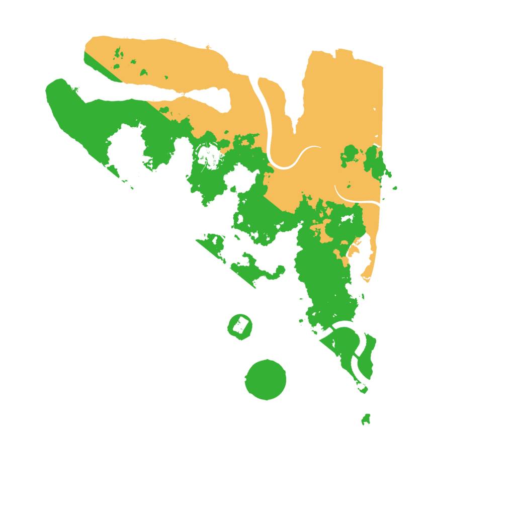 Biome Rust Map: Procedural Map, Size: 3500, Seed: 994127058