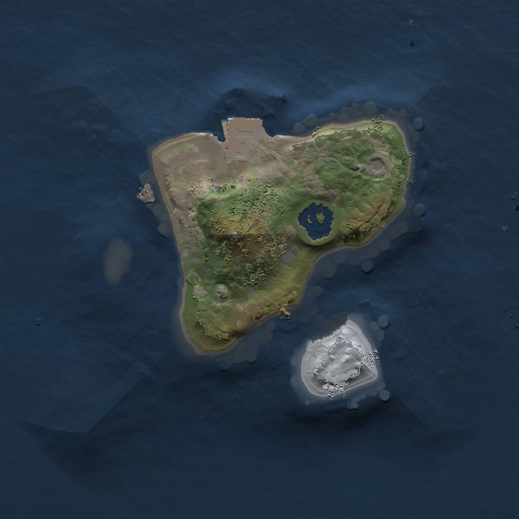 Rust Map: Procedural Map, Size: 1500, Seed: 637803843, 1 Monuments