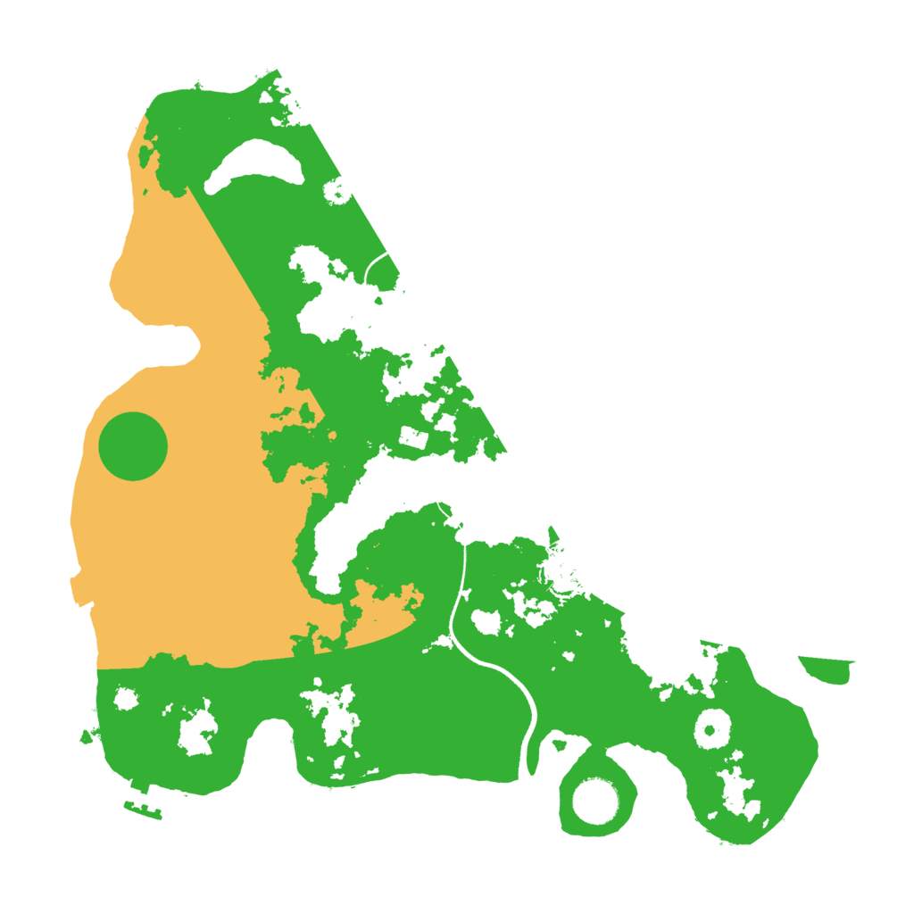 Biome Rust Map: Procedural Map, Size: 3500, Seed: 963161267