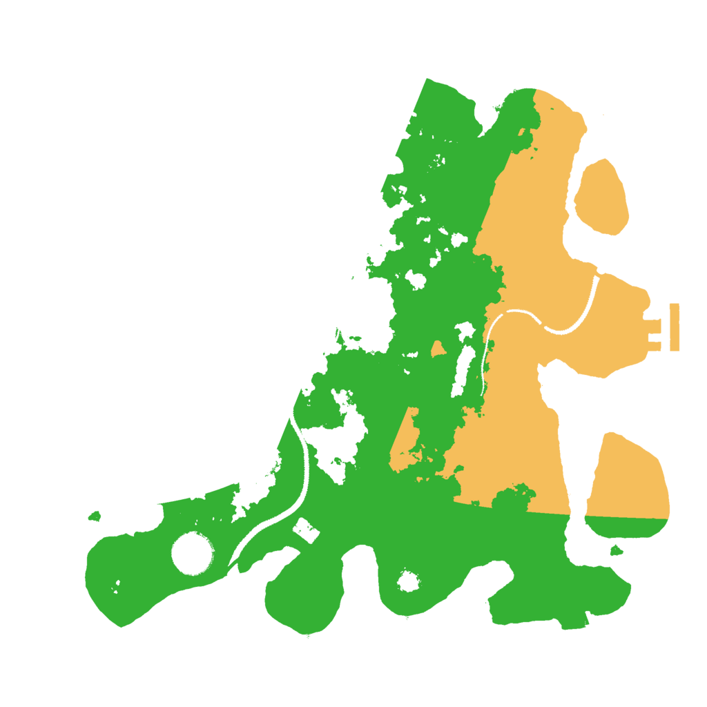 Biome Rust Map: Procedural Map, Size: 3000, Seed: 932098657