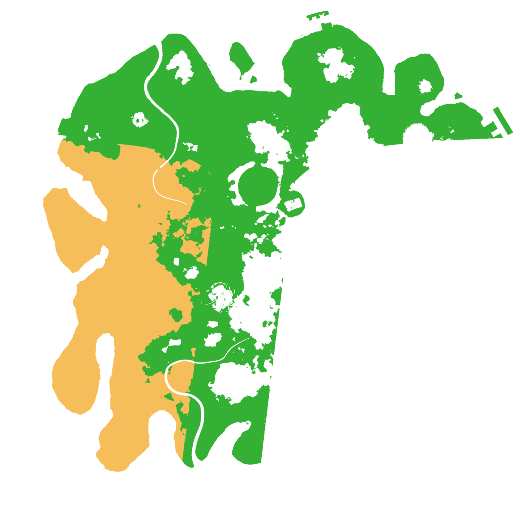 Biome Rust Map: Procedural Map, Size: 3500, Seed: 1355505392