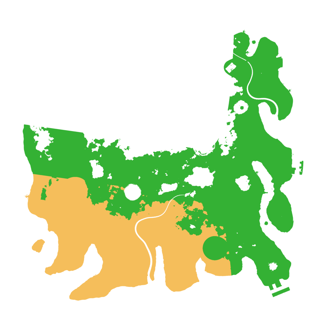 Biome Rust Map: Procedural Map, Size: 3500, Seed: 1039794353