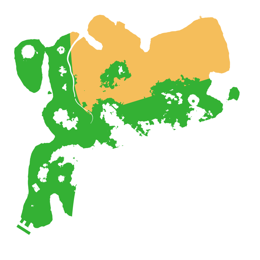 Biome Rust Map: Procedural Map, Size: 3500, Seed: 486315143