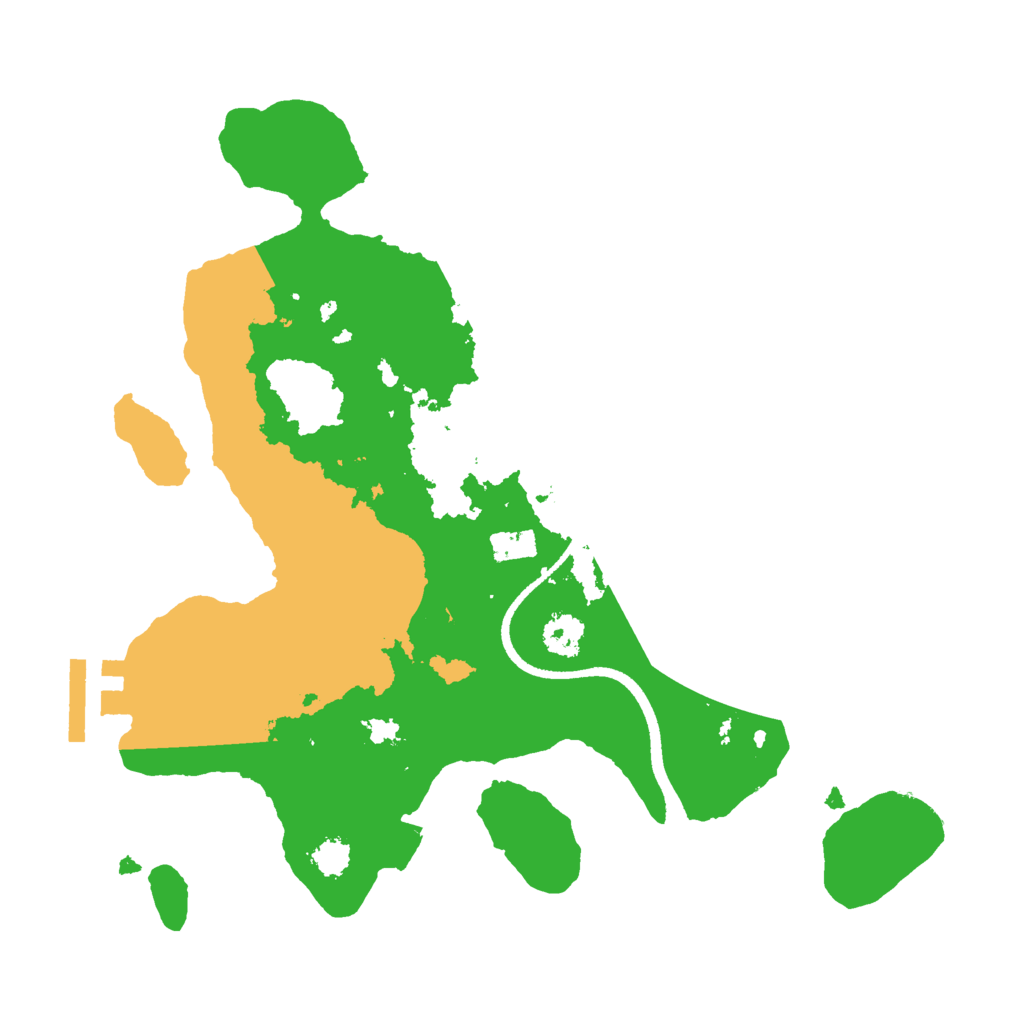 Biome Rust Map: Procedural Map, Size: 2500, Seed: 65536