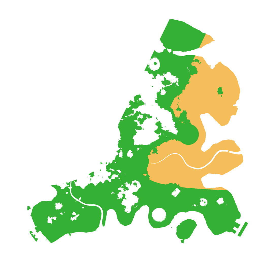 Biome Rust Map: Procedural Map, Size: 3300, Seed: 1742692242