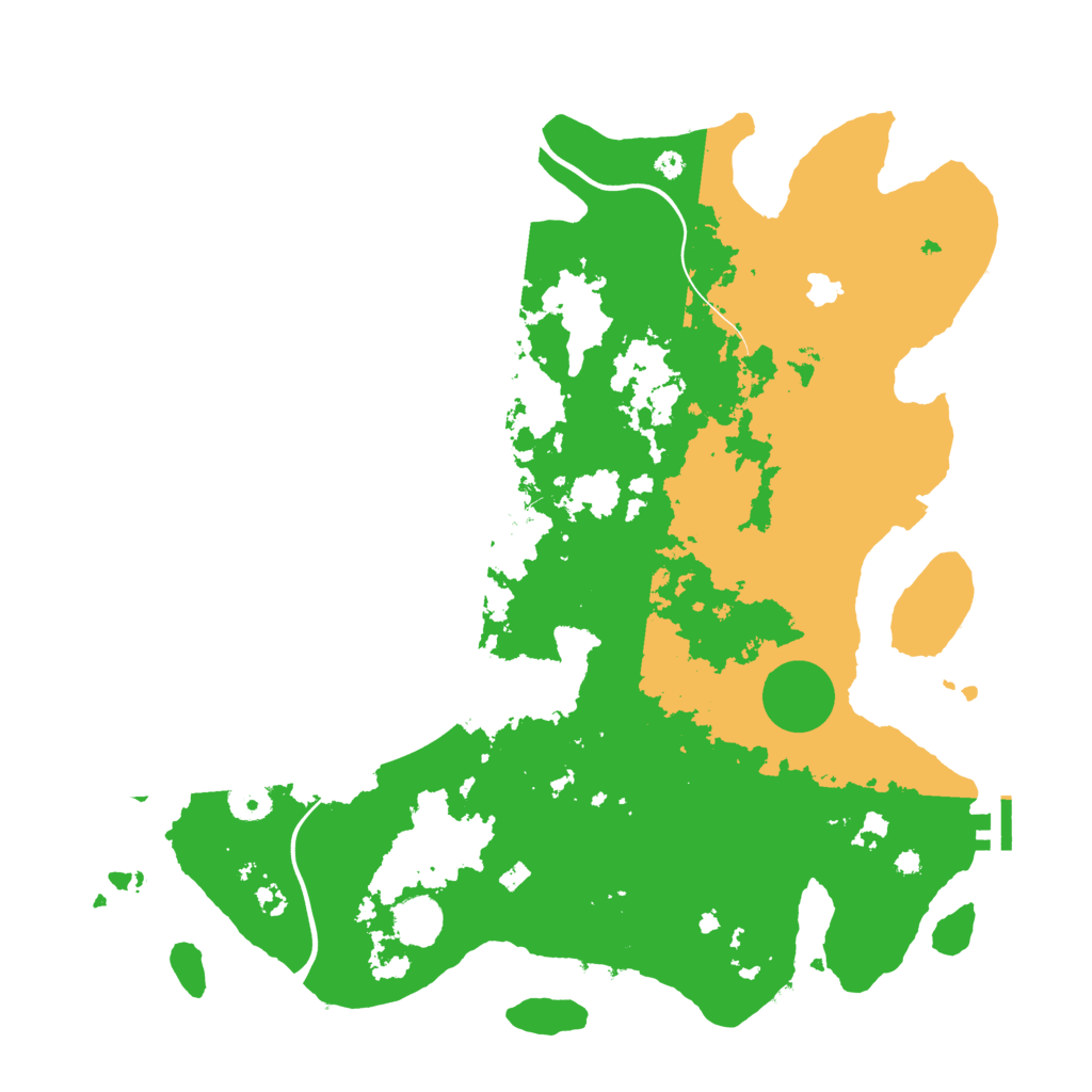 Biome Rust Map: Procedural Map, Size: 4000, Seed: 143501