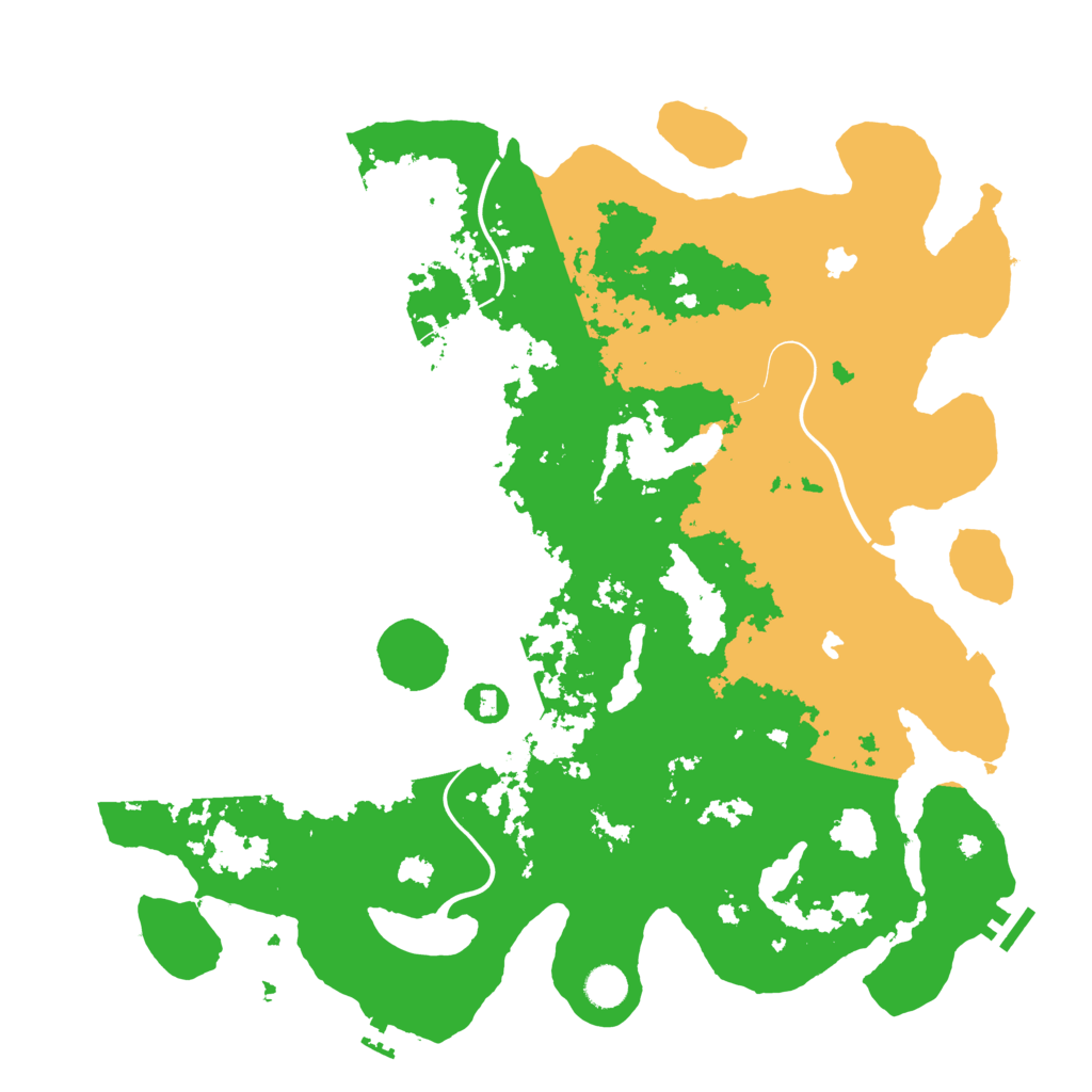 Biome Rust Map: Procedural Map, Size: 4500, Seed: 3891