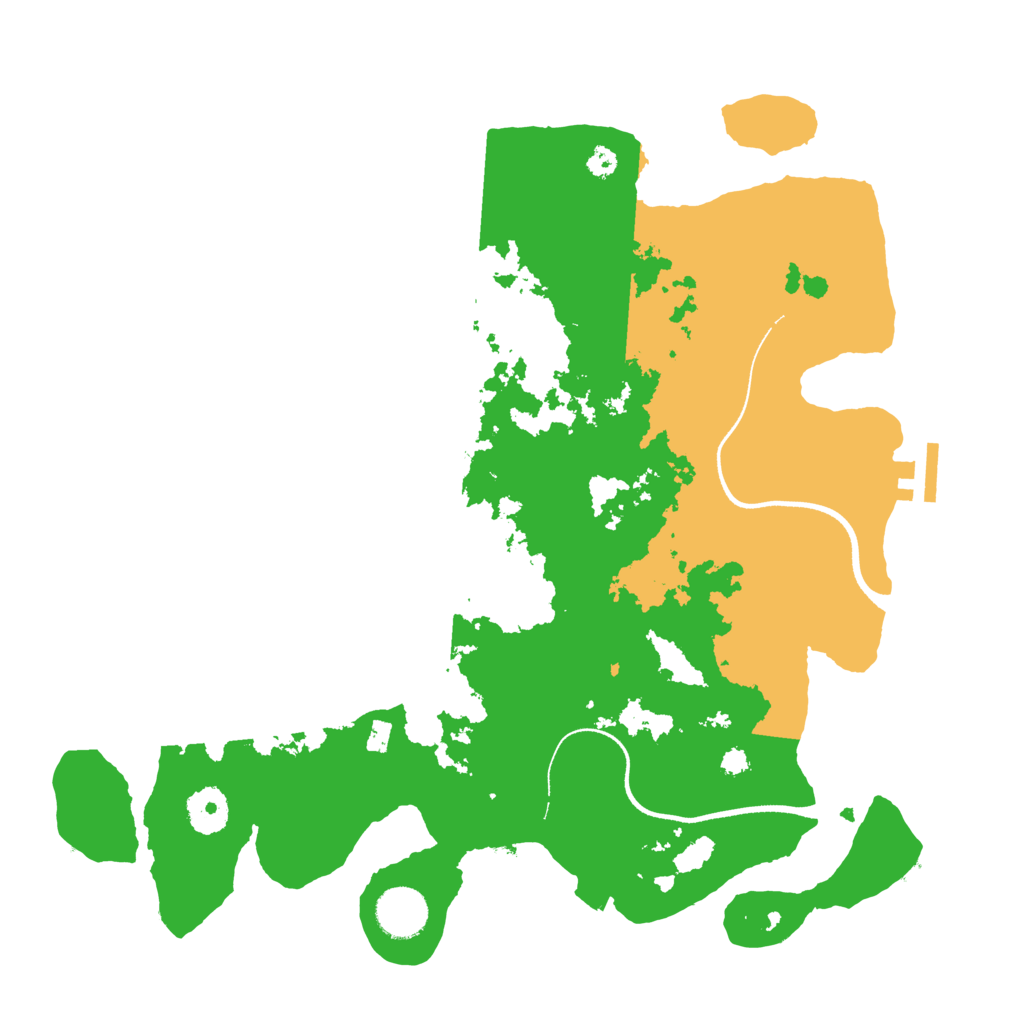 Biome Rust Map: Procedural Map, Size: 3500, Seed: 259588684