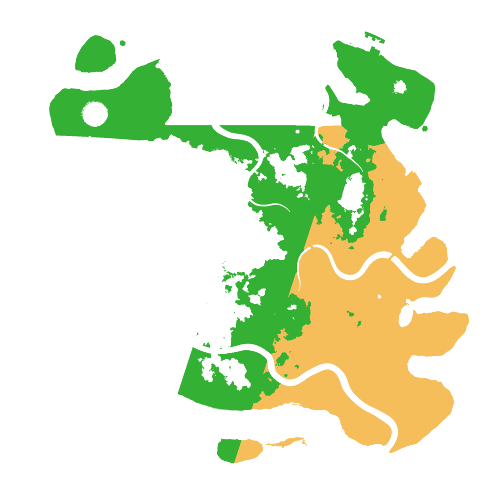 Biome Rust Map: Procedural Map, Size: 3500, Seed: 28925