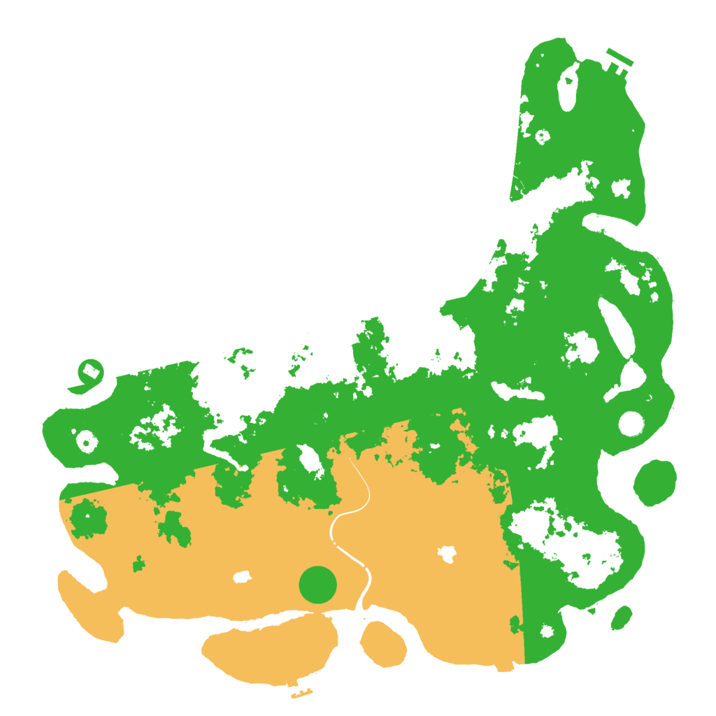 Biome Rust Map: Procedural Map, Size: 4999, Seed: 128347212