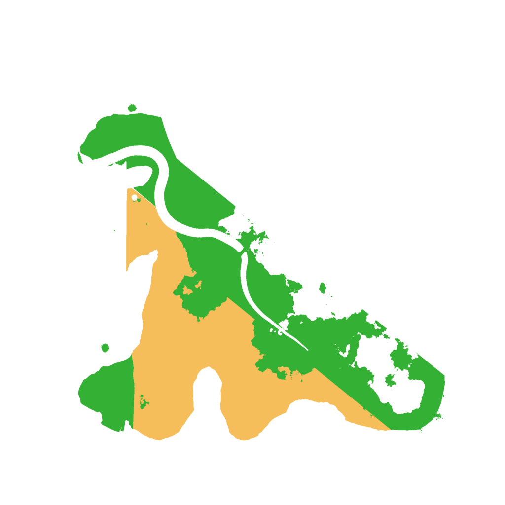 Biome Rust Map: Procedural Map, Size: 2500, Seed: 58893