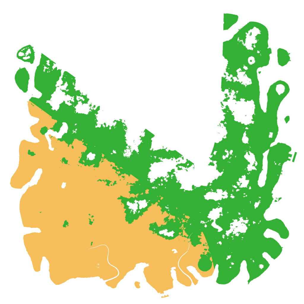 Biome Rust Map: Procedural Map, Size: 6000, Seed: 1604412867