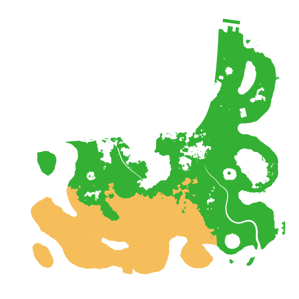 Biome Rust Map: Procedural Map, Size: 3500, Seed: 245732323