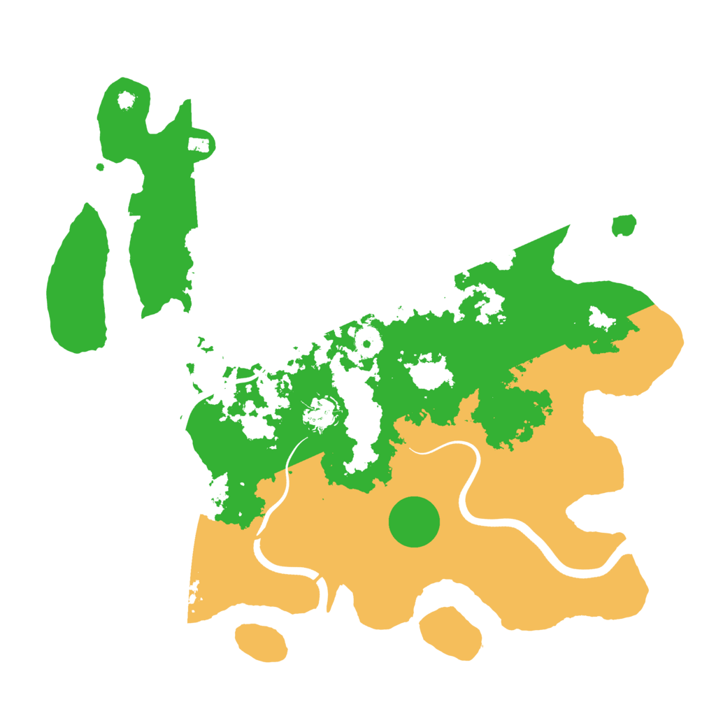 Biome Rust Map: Procedural Map, Size: 3700, Seed: 12763182