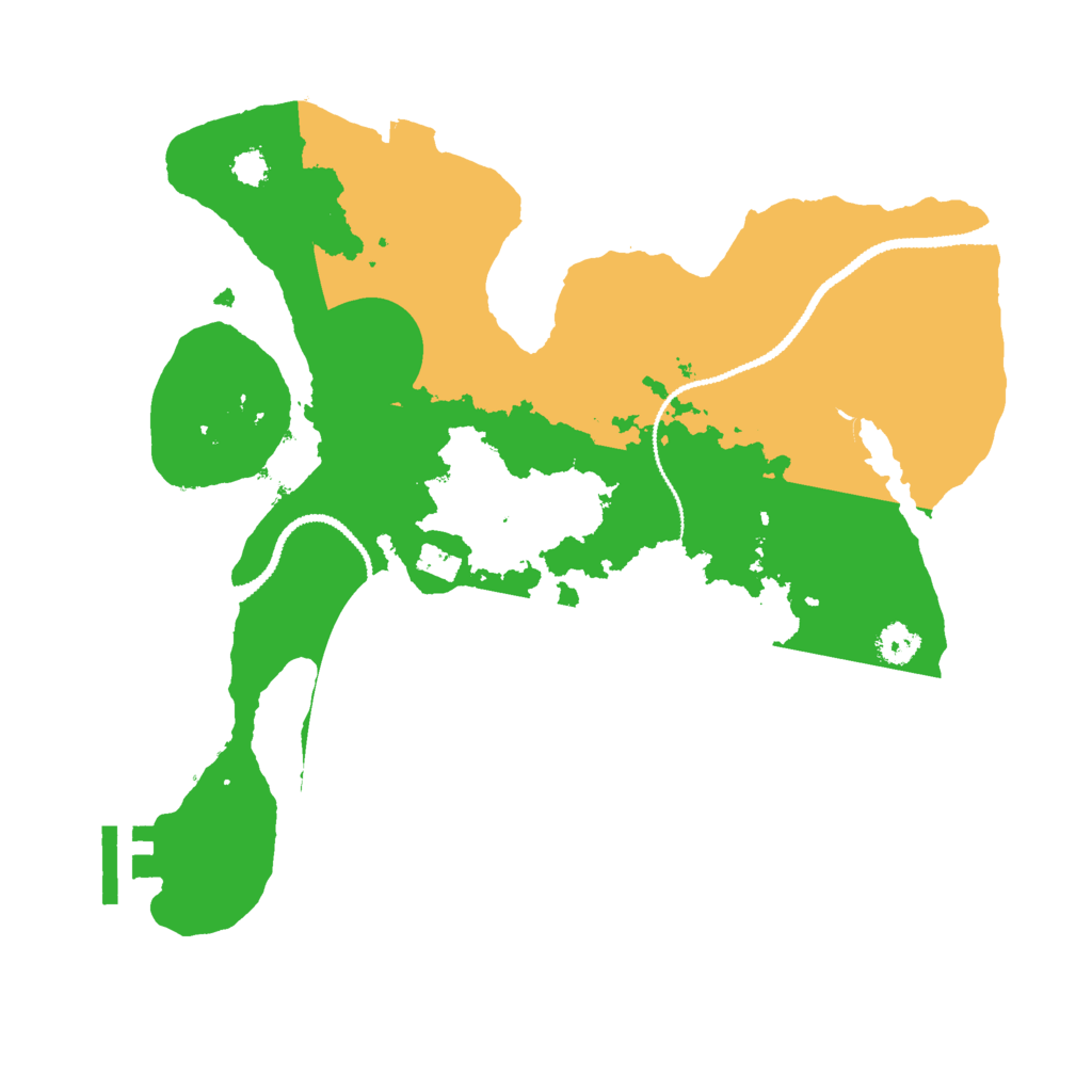 Biome Rust Map: Procedural Map, Size: 2800, Seed: 390843601