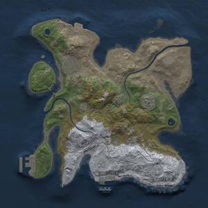 Thumbnail Rust Map: Procedural Map, Size: 2800, Seed: 390843601, 8 Monuments