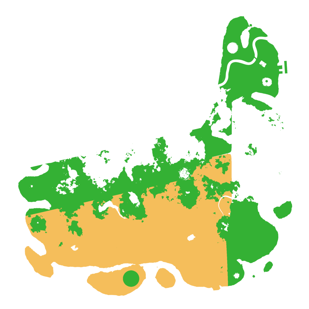 Biome Rust Map: Procedural Map, Size: 5000, Seed: 128347212
