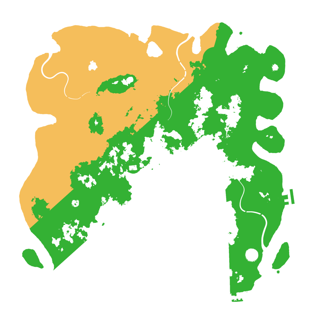 Biome Rust Map: Procedural Map, Size: 4250, Seed: 350914301
