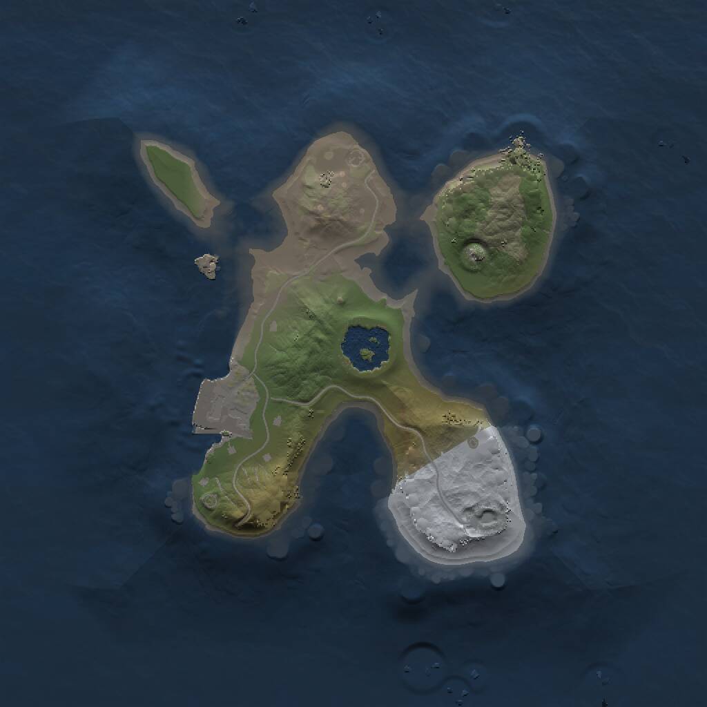 Rust Map: Procedural Map, Size: 1500, Seed: 786340345, 1 Monuments