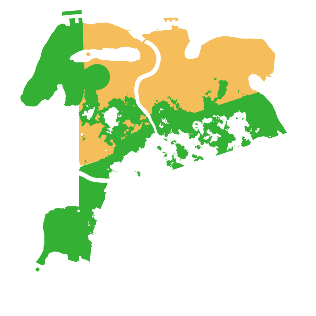Biome Rust Map: Procedural Map, Size: 3250, Seed: 688439